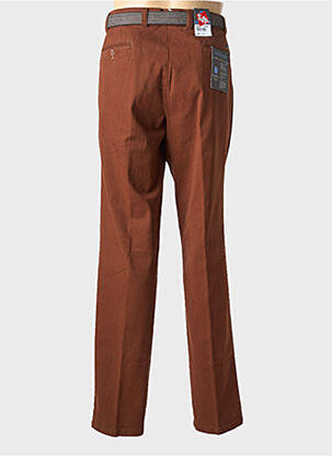 Pantalon droit stretch taille normale marron LUIGI MORINI homme