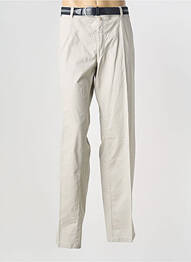 Pantalon droit stretch taille normale beige LUIGI MORINI homme
