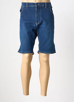 Bermuda tissage denim taille normale bleu GS CLUB homme