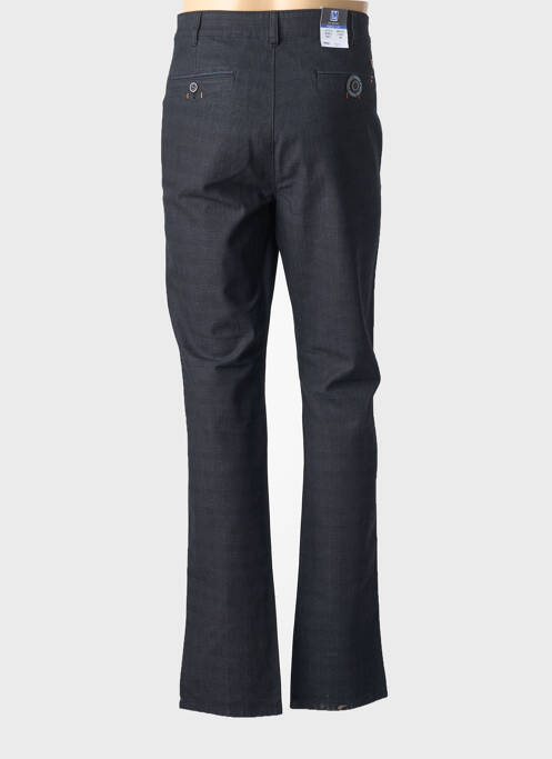 Pantalon chino stretch taille normale bleu LM CONFECTION homme