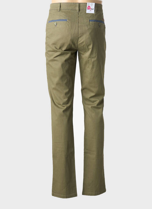 Pantalon chino stretch taille normale vert EMYLE homme
