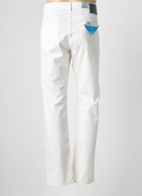 Pantalon droit stretch taille normale blanc PIERRE CARDIN homme