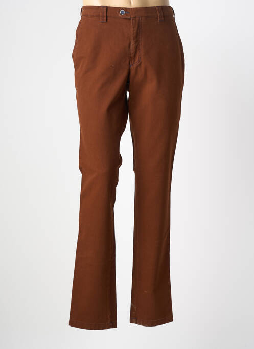 Pantalon chino stretch taille normale marron EMYLE homme
