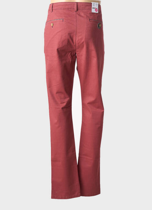 Pantalon chino stretch taille normale rouge EMYLE homme