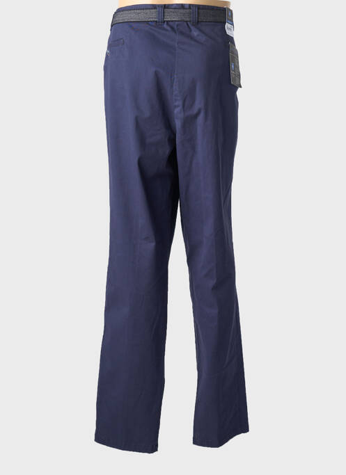 Pantalon chino stretch taille normale bleu LUIGI MORINI homme
