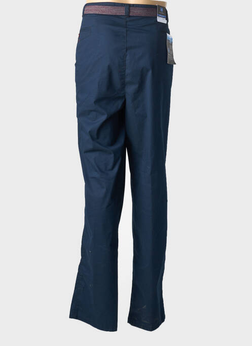Pantalon chino stretch taille normale bleu LUIGI MORINI homme