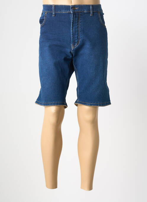 Bermuda stretch taille normale bleu GS CLUB homme