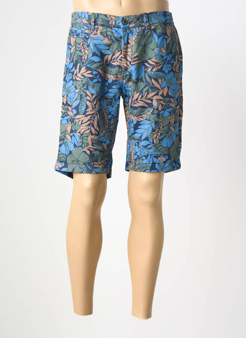 Bermuda taille élastique taille normale bleu PIERRE CARDIN homme