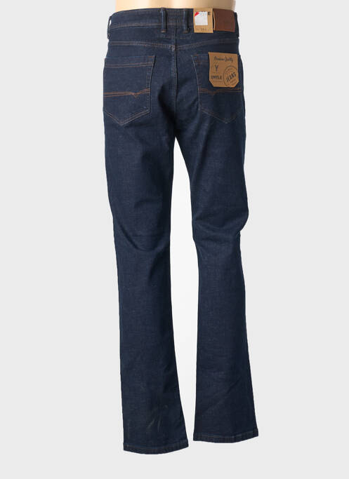 Jeans coupe droite stretch taille normale bleu EMYLE homme