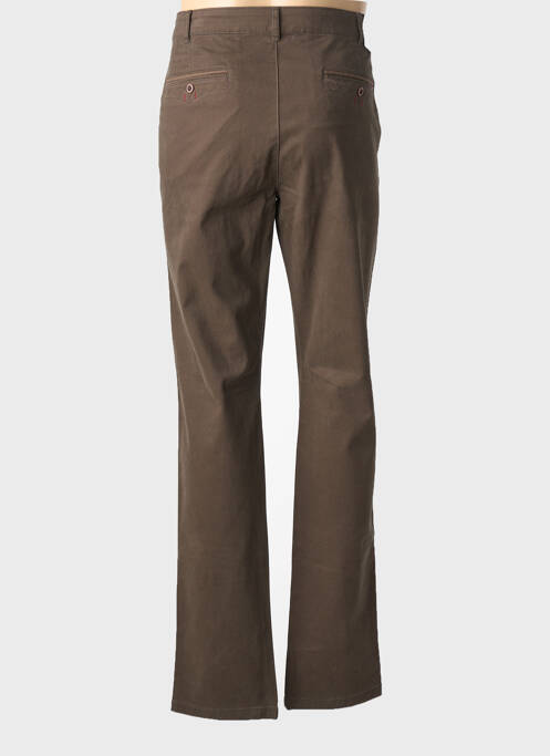 Pantalon chino marron LM CONFECTION homme