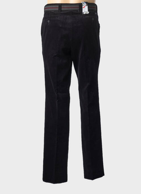 Pantalon droit stretch taille normale noir LUIGI MORINI homme