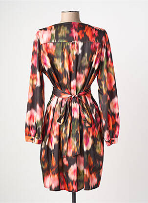 Robe courte manches longues manches longues orange LOLA ESPELETA femme