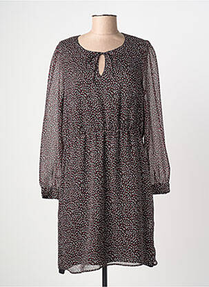 Robe courte manches longues manches longues noir MERI & ESCA femme