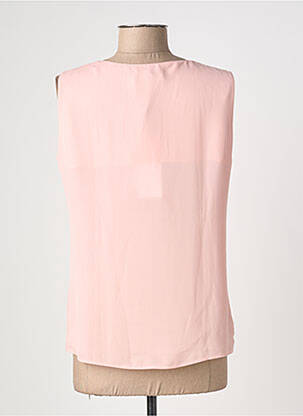Top tissage crêpe sans manche rose GREGORY PAT femme