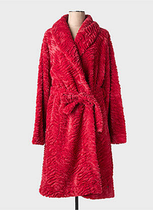 Robe de chambre stretch rouge PASTUNETTE femme