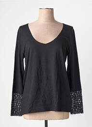 Top/caraco tissage jersey noir LEMAHIEU femme