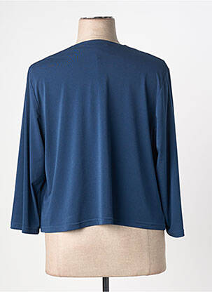 Gilet manches longues manches 3/4 bleu GREGORY PAT femme