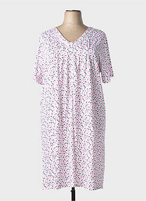Chemise de nuit imprimé pois rose ARABESCO femme