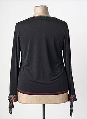 Top stretch manches longues noir GRIFFON femme