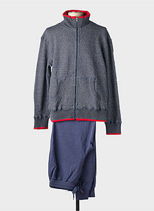 Pyjama tissage jersey bleu PASTUNETTE homme