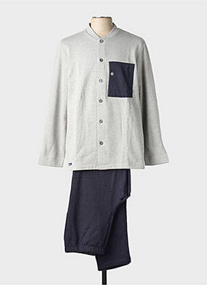 Pyjama col v bleu EMINENCE homme