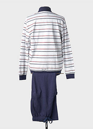 Pyjama tissage jersey bleu PASTUNETTE homme