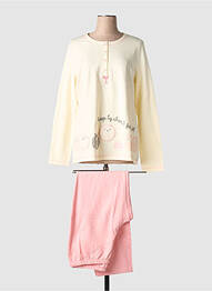 Pyjama tissage jersey rose EGATEX femme