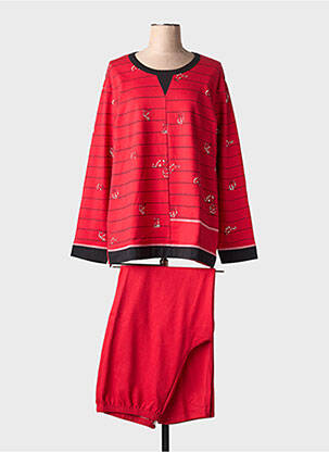 Pyjama coupe droite rouge ROSE POMME femme