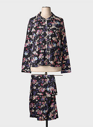 Pyjama tissage jersey noir PASTUNETTE femme