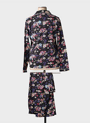 Pyjama tissage jersey noir PASTUNETTE femme