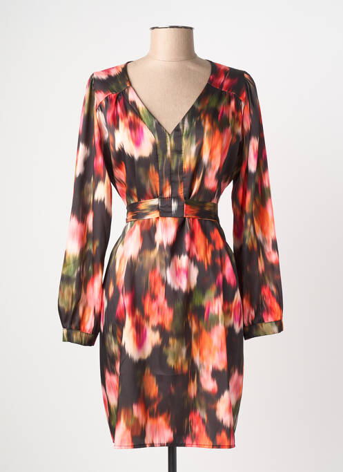 Robe courte manches longues manches longues orange LOLA ESPELETA femme