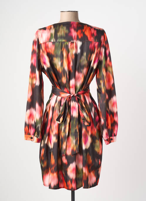 Robe courte manches longues manches longues orange LOLA ESPELETA femme