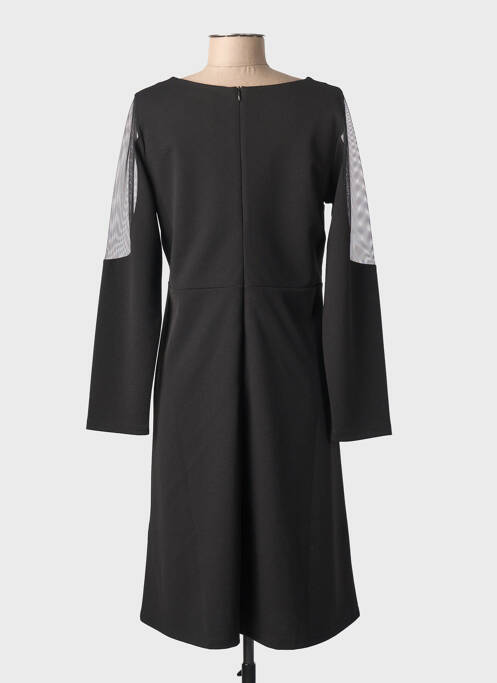 Robe mi-longue manches longues manches longues noir FUEGO WOMAN femme