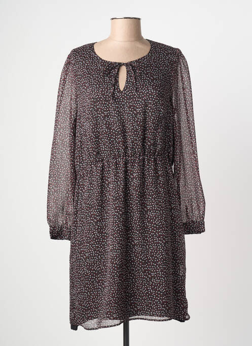 Robe courte manches longues manches longues noir MERI & ESCA femme