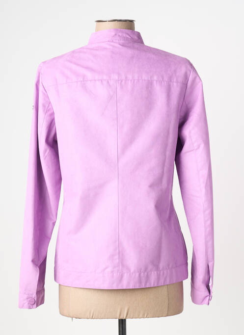 Veste casual tissage suedine rose VIRGINIA BLU' femme