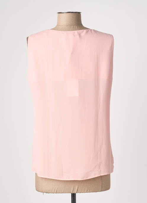 Top col carré sans manche rose GREGORY PAT femme