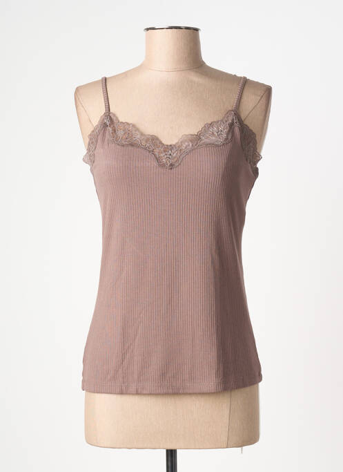 Top/caraco tissage côtelé marron TRIUMPH femme