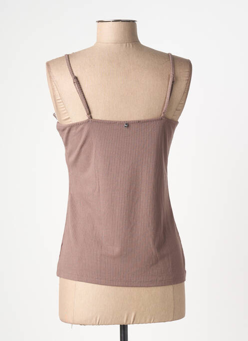 Top/caraco tissage côtelé marron TRIUMPH femme