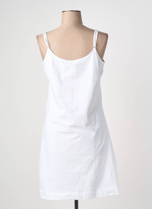 Nuisette/combinette col rond blanc REBELLE femme