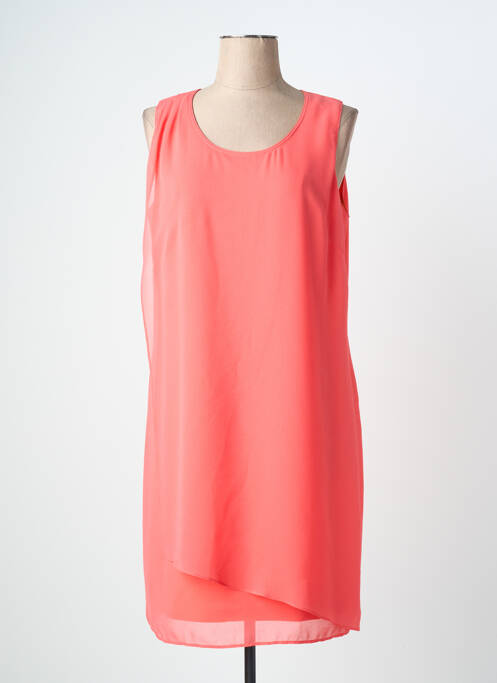 Robe mi-longue coupe fluide sans manche orange GREGORY PAT femme