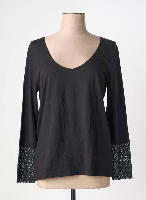 Top/caraco tissage jersey noir LEMAHIEU femme