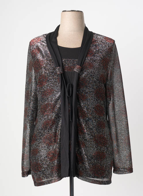 Top stretch manches longues noir GREGORY PAT femme