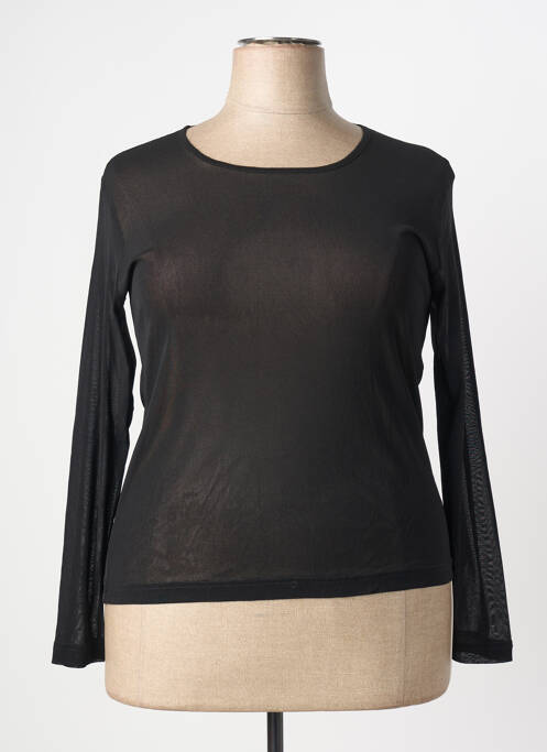 Top stretch manches longues noir GRIFFON femme