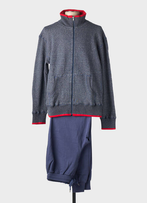 Pyjama manches longues bleu PASTUNETTE homme