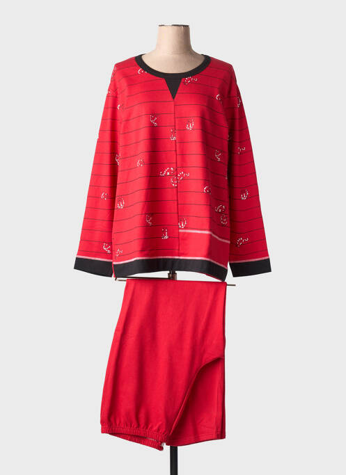 Pyjama coupe droite rouge ROSE POMME femme