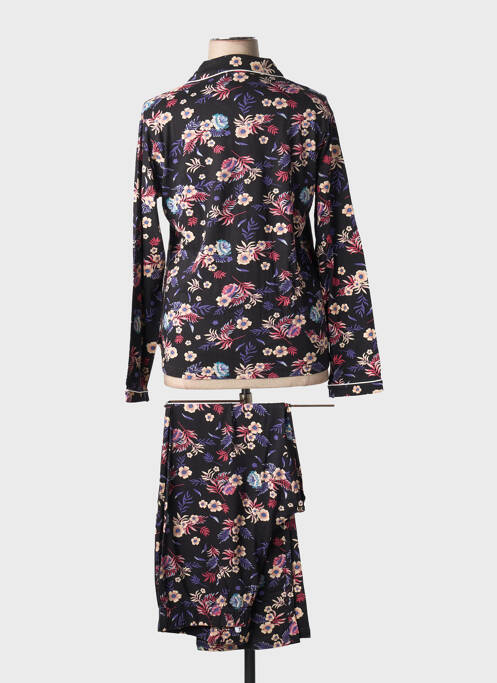 Pyjama tissage jersey noir PASTUNETTE femme