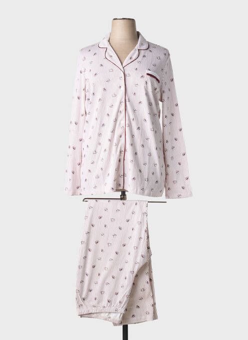 Pyjama tissage jersey rouge SENORETTA femme