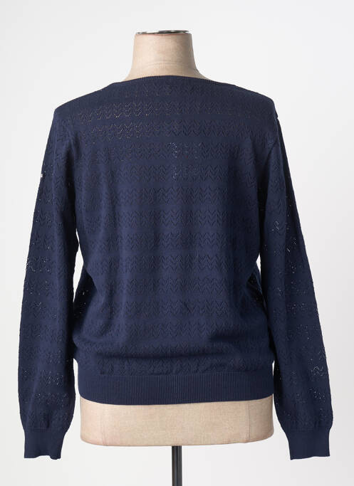 Gilet manches longues bleu ELLE EST OU LA MER femme