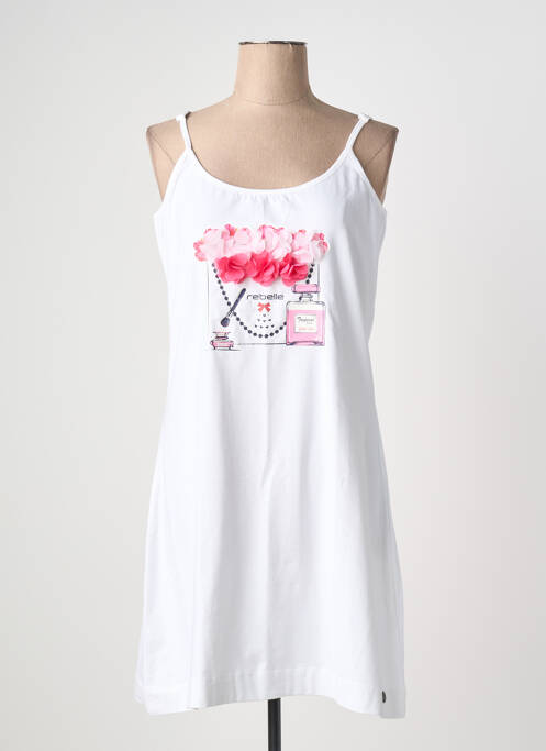 Nuisette/combinette blanc REBELLE femme