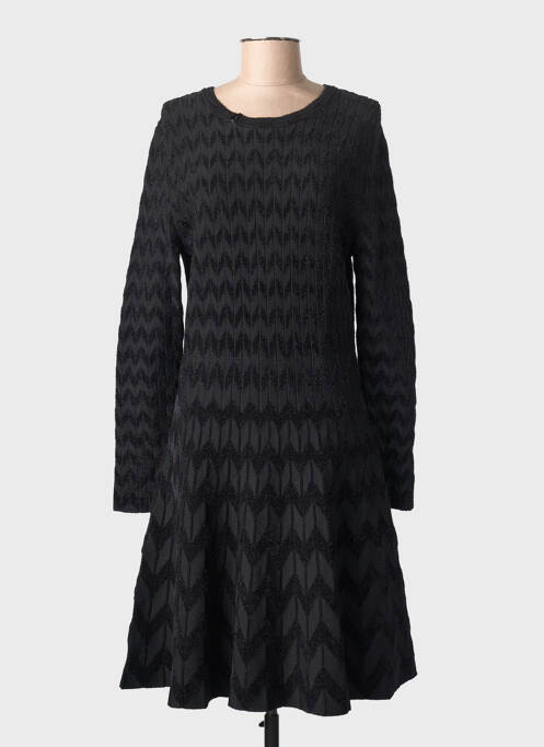 Robe mi-longue noir LEO & UGO femme